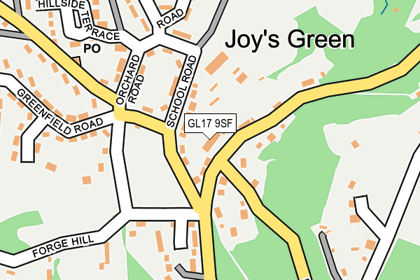 GL17 9SF map - OS OpenMap – Local (Ordnance Survey)