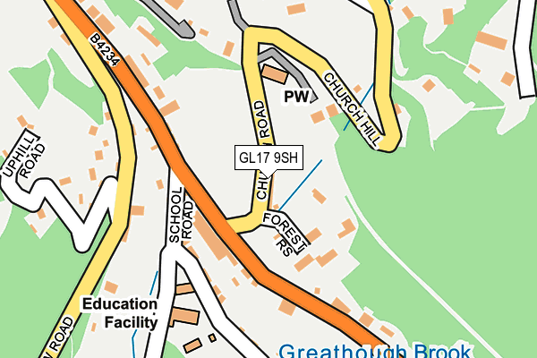 GL17 9SH map - OS OpenMap – Local (Ordnance Survey)
