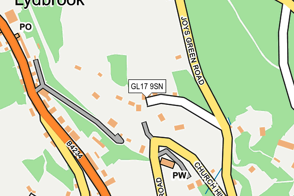 GL17 9SN map - OS OpenMap – Local (Ordnance Survey)