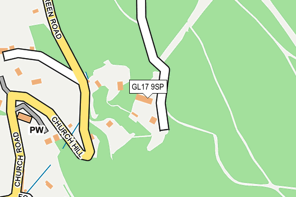 GL17 9SP map - OS OpenMap – Local (Ordnance Survey)