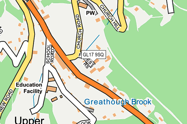 GL17 9SQ map - OS OpenMap – Local (Ordnance Survey)
