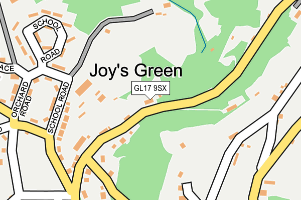 GL17 9SX map - OS OpenMap – Local (Ordnance Survey)