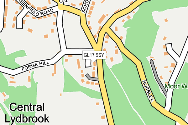 GL17 9SY map - OS OpenMap – Local (Ordnance Survey)