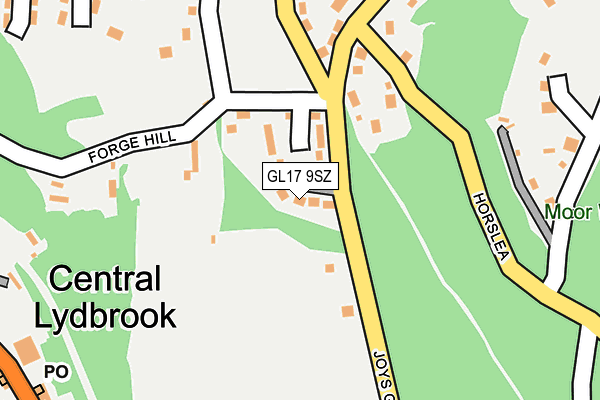 GL17 9SZ map - OS OpenMap – Local (Ordnance Survey)