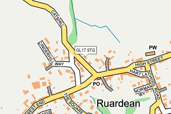GL17 9TG map - OS OpenMap – Local (Ordnance Survey)