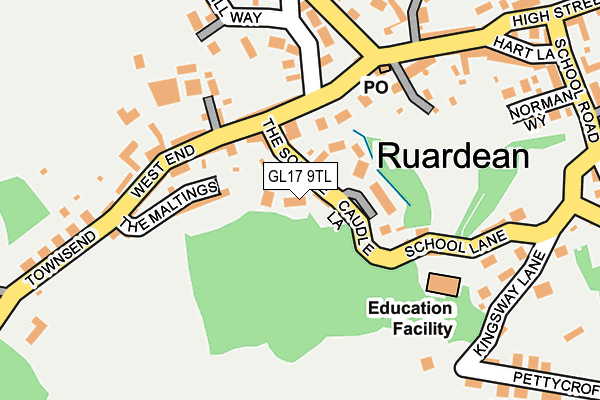 GL17 9TL map - OS OpenMap – Local (Ordnance Survey)