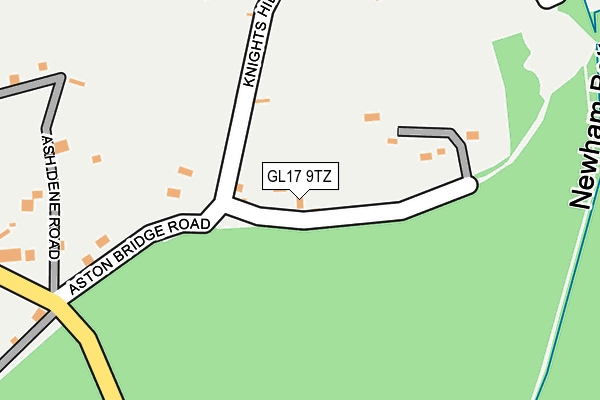 GL17 9TZ map - OS OpenMap – Local (Ordnance Survey)