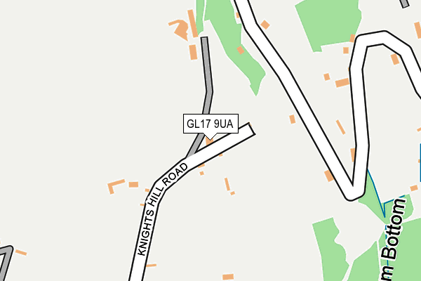 GL17 9UA map - OS OpenMap – Local (Ordnance Survey)