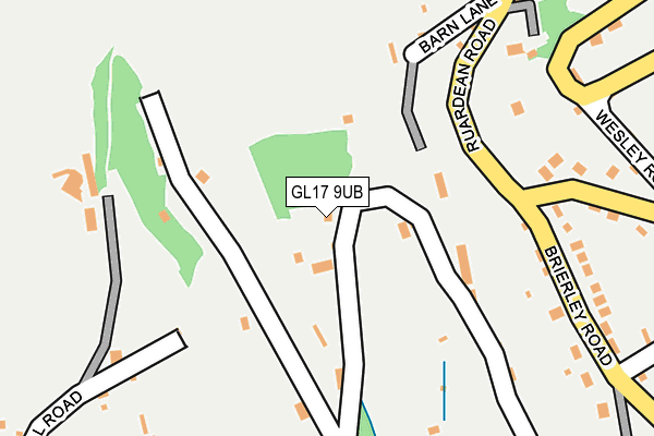 GL17 9UB map - OS OpenMap – Local (Ordnance Survey)