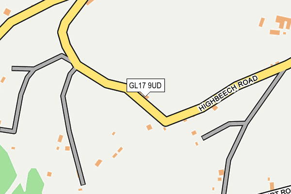 GL17 9UD map - OS OpenMap – Local (Ordnance Survey)