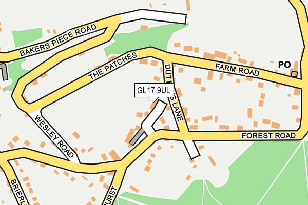 GL17 9UL map - OS OpenMap – Local (Ordnance Survey)