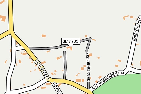 GL17 9UQ map - OS OpenMap – Local (Ordnance Survey)