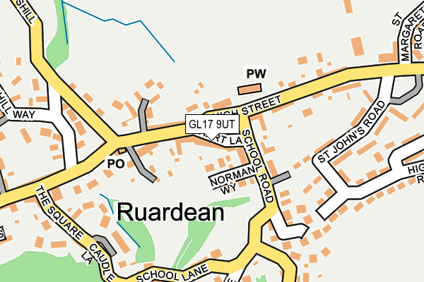 GL17 9UT map - OS OpenMap – Local (Ordnance Survey)