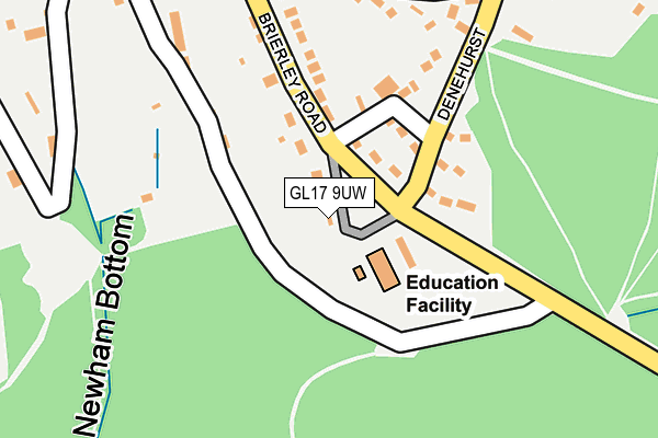 GL17 9UW map - OS OpenMap – Local (Ordnance Survey)