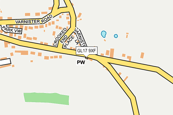 GL17 9XF map - OS OpenMap – Local (Ordnance Survey)