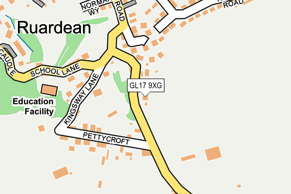 GL17 9XG map - OS OpenMap – Local (Ordnance Survey)