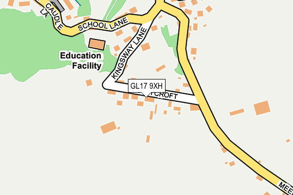 GL17 9XH map - OS OpenMap – Local (Ordnance Survey)