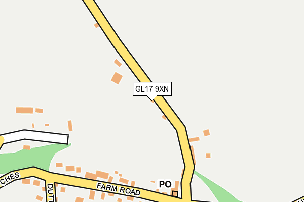 GL17 9XN map - OS OpenMap – Local (Ordnance Survey)
