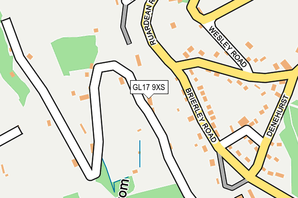 GL17 9XS map - OS OpenMap – Local (Ordnance Survey)