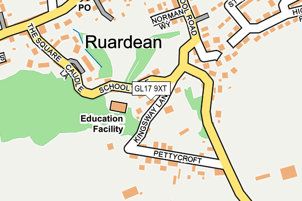 GL17 9XT map - OS OpenMap – Local (Ordnance Survey)