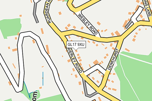 GL17 9XU map - OS OpenMap – Local (Ordnance Survey)