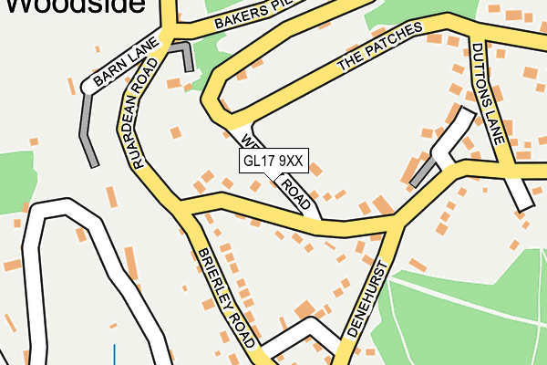GL17 9XX map - OS OpenMap – Local (Ordnance Survey)