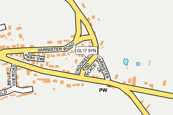 GL17 9YN map - OS OpenMap – Local (Ordnance Survey)