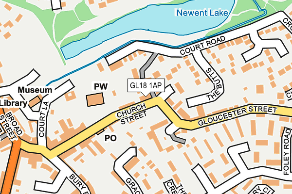 GL18 1AP map - OS OpenMap – Local (Ordnance Survey)