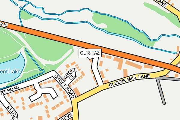 GL18 1AZ map - OS OpenMap – Local (Ordnance Survey)