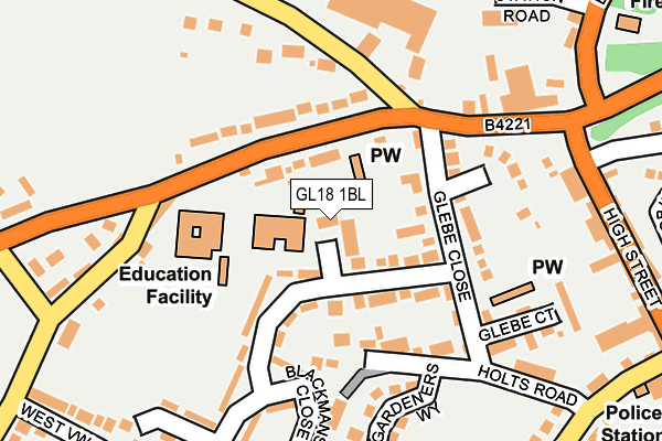 GL18 1BL map - OS OpenMap – Local (Ordnance Survey)