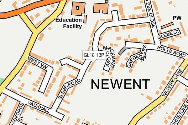 GL18 1BP map - OS OpenMap – Local (Ordnance Survey)