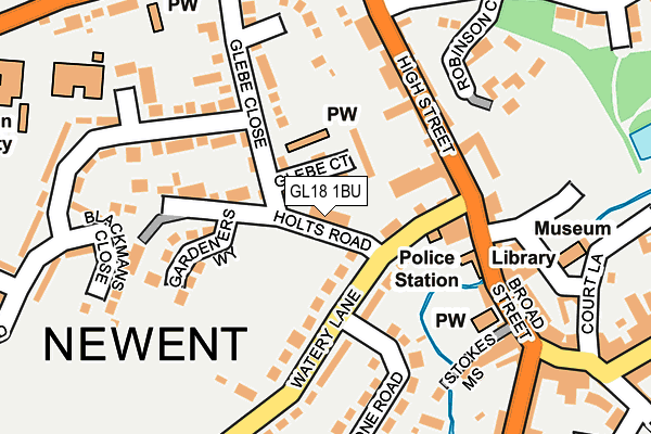 GL18 1BU map - OS OpenMap – Local (Ordnance Survey)