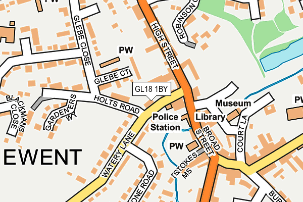 GL18 1BY map - OS OpenMap – Local (Ordnance Survey)