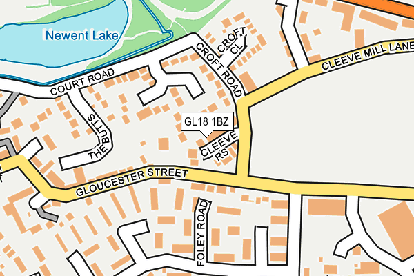 GL18 1BZ map - OS OpenMap – Local (Ordnance Survey)