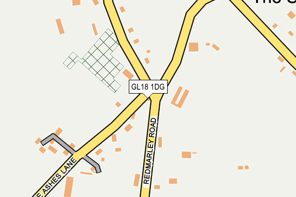 GL18 1DG map - OS OpenMap – Local (Ordnance Survey)