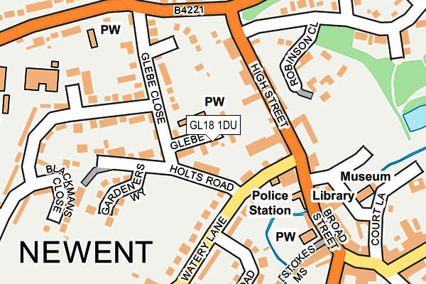 GL18 1DU map - OS OpenMap – Local (Ordnance Survey)