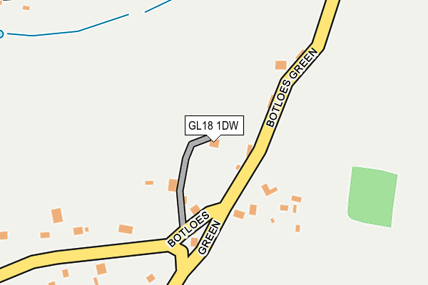 GL18 1DW map - OS OpenMap – Local (Ordnance Survey)