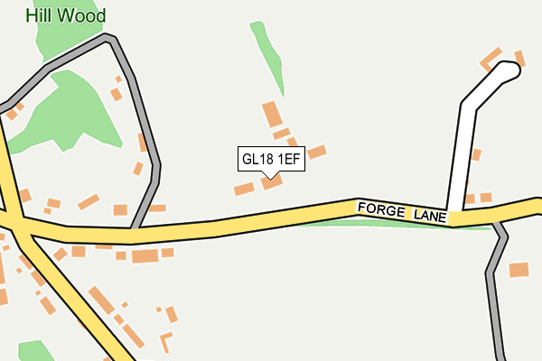 GL18 1EF map - OS OpenMap – Local (Ordnance Survey)