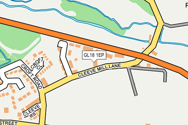 GL18 1EP map - OS OpenMap – Local (Ordnance Survey)