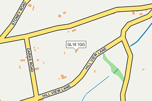 GL18 1GG map - OS OpenMap – Local (Ordnance Survey)