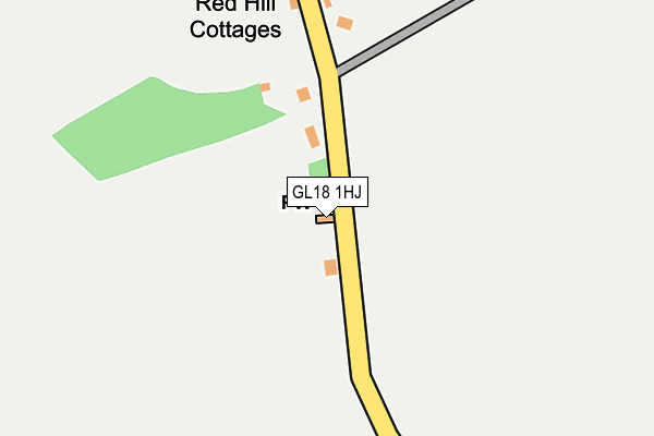 GL18 1HJ map - OS OpenMap – Local (Ordnance Survey)