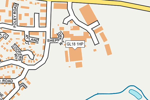 GL18 1HP map - OS OpenMap – Local (Ordnance Survey)