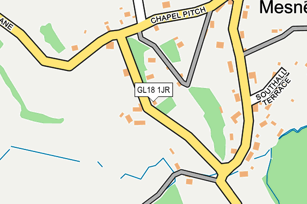GL18 1JR map - OS OpenMap – Local (Ordnance Survey)