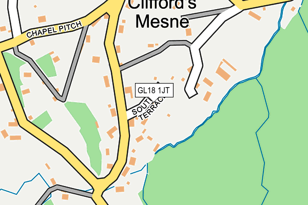 GL18 1JT map - OS OpenMap – Local (Ordnance Survey)