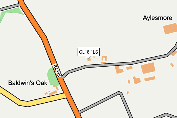 GL18 1LS map - OS OpenMap – Local (Ordnance Survey)