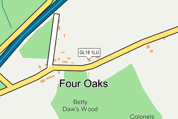 GL18 1LU map - OS OpenMap – Local (Ordnance Survey)