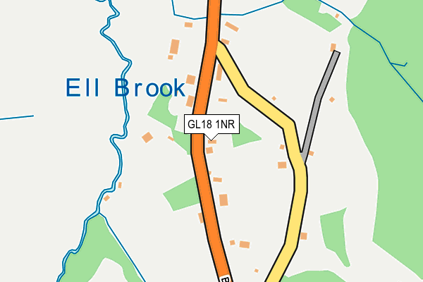 GL18 1NR map - OS OpenMap – Local (Ordnance Survey)
