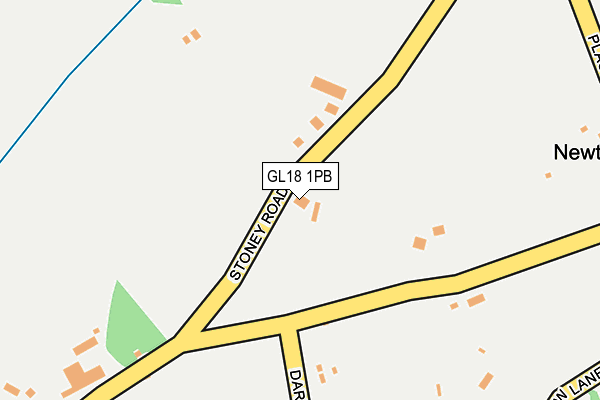 GL18 1PB map - OS OpenMap – Local (Ordnance Survey)