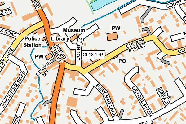 Map of THE RUNCIBLE SPOON LTD at local scale
