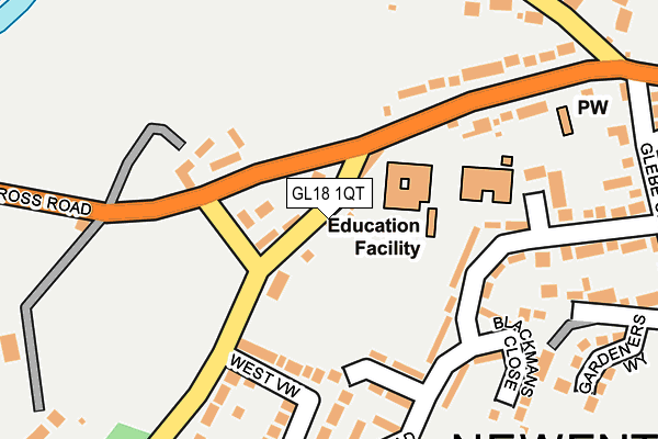 GL18 1QT map - OS OpenMap – Local (Ordnance Survey)